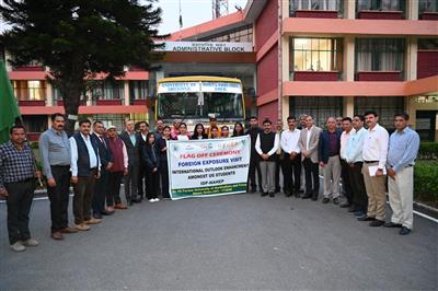 Nauni varsity student contingent flagged to Australia for 21-day training